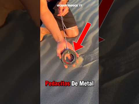 ¿Cómo funciona la pesca con imanes en eldesierto? Video Credit 📽 (@crafterduck via TT) #viralvideos