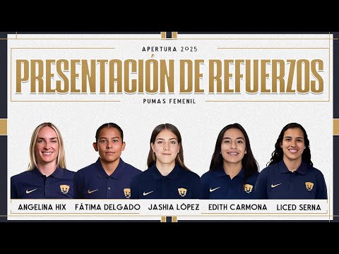Conferencia de prensa | Presentación de refuerzos Pumas Femenil