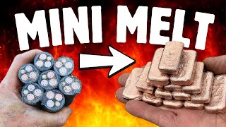 Bulk Copper Mini Bar Melt - BigStackD - ASMR Metal Metal - Copper Casting