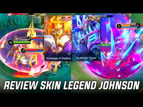 REVIEW SKIN LEGEND JOHNSON & SKIN TERIZLA COLLETOR MOBILE LEGENDS