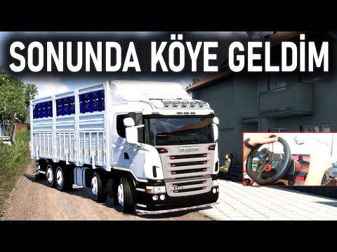 TATİL ZEHİR OLDU ! KAMYONLA JETE GİTTİM ETS 2 MOD Logitech G29