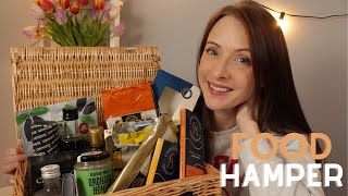 ASMR - Christmas Food Hamper Show and tell 🧀🍫🥃