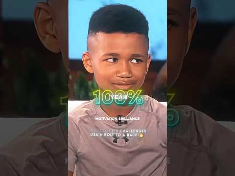 Confident Kid Refuses to Lose to Usain Bolt 😳🔥