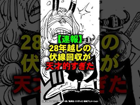 1152話で28年越しに回収された天才的な伏線2選【ワンピース】 #Shorts