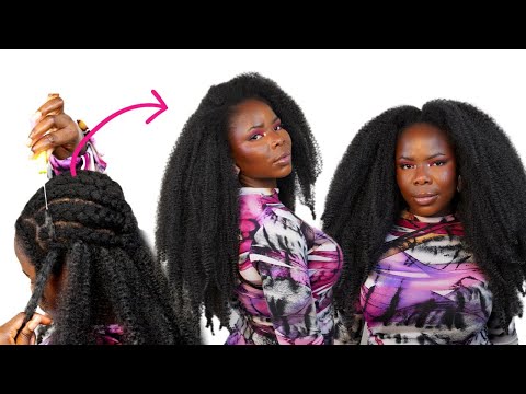 DIY: 🔥Amazing Quick and Easy Crochet Hair Style You Need To Try This Winter!