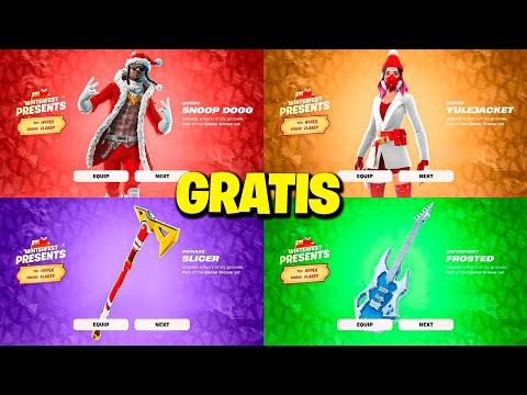 TODOS LOS REGALOS ABIERTOS *14 REGALOS de NAVIDAD en FORTNITE* 🎁🎄 FESTIVAL DE INVIERNO 2024! 🔥