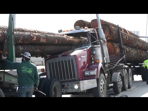 100 Extreme Dangerous Fastest Biggest Dump Truck, Incredible Heavy Logging Wood Truck