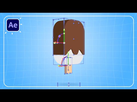 Flat 3D Ice Cream Animation in After Effects Tutorials