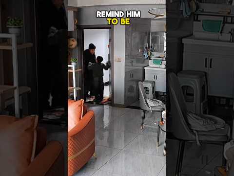 This boy treats his 70-year-old grandfather very well