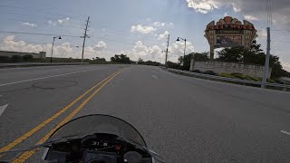 Riding my BMW M1000RR to the Casino. Do I win big?