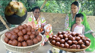 এই ভাবে তাল ফুলুরি বানালে প্রতিটা ফুলুরি ভিতর থেকে নরম ও মুচমুচে হবে / Tal fuluri