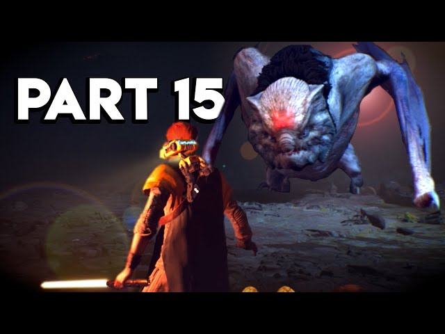 Fighting the *GORGARA* GIANT CAVE BAT in Star Wars Jedi Fallen Order