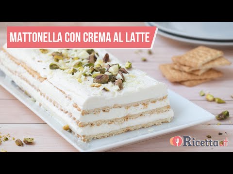 Mattonella con crema al latte, cremosissima e freschissima - Ricetta.it