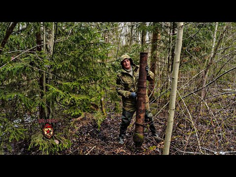 Миномёт, погибшие бойцы и место падения самолёта / Mortar, dead soldiers and plane crash site