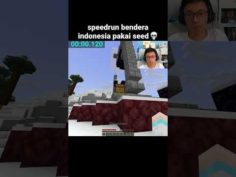 Momen Speedrun Bendera Indonesia Minecraft
