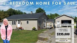 1,400 SqFt 2- Bedroom Home with Recent Improvements on 1.25 Acres| Maine Real Estate