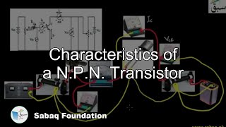 Characteristics of a N.P.N. Transistor