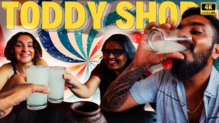 FOREIGNER Trying TODDY FOR THE 1st TIME!! VARKALA BEACH KERALA 🏝️😍 Toddy shop EXPERIANCE 🌴🍻