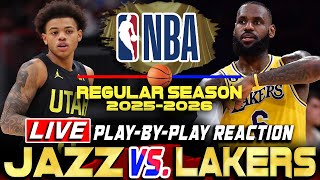 LAKERS VS JAZZ | NBA Regular Season 2025-26 | Nba Live Score & Commentary