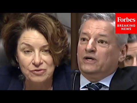 YouTube video thumbnail: Amy Klobuchar Presses Netflix CEO On Raising Subscription Price Amid Rising Number Of Subscribers