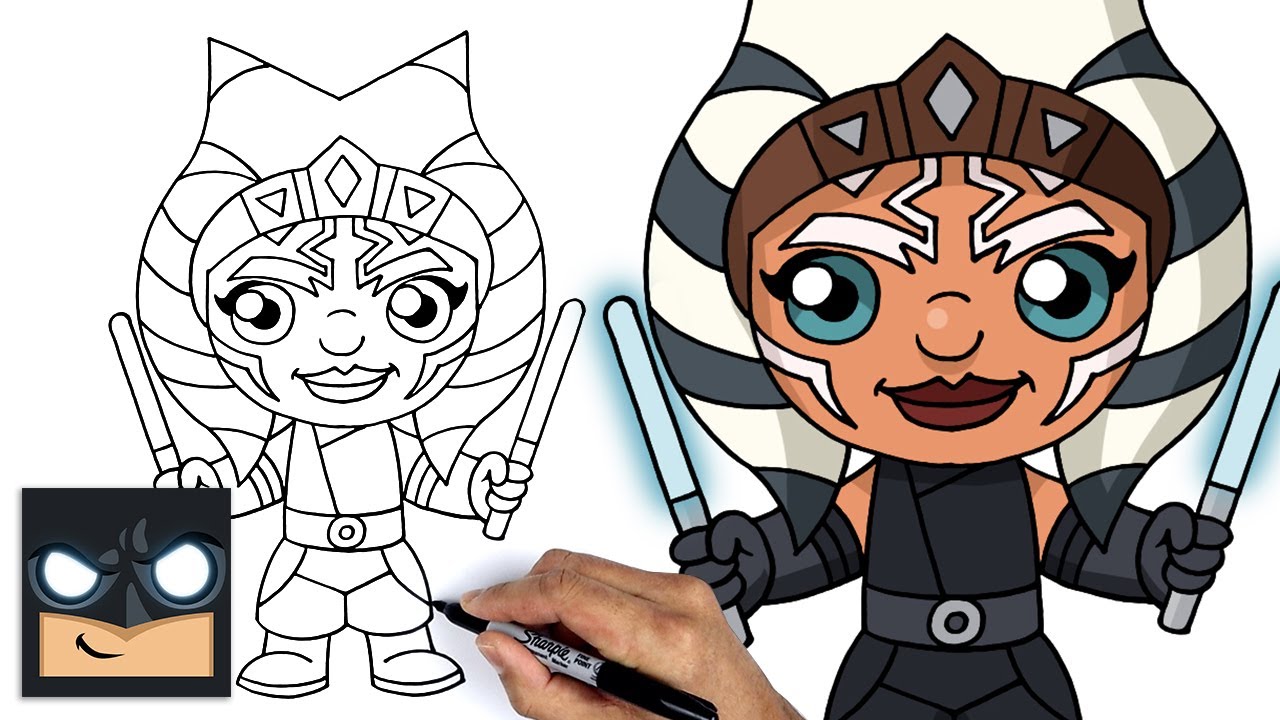 How To Draw Ahsoka Tano - The Mandalorian
