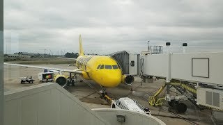 4K Spirit Airlines Austin to Orlando Full Flight | A319