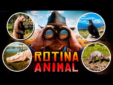 PASSEI 24h OBSERVANDO OS ANIMAIS NO RED DEAD 2... E ME SURPREENDI !