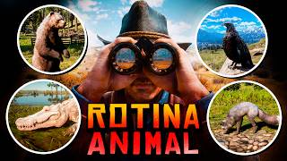 PASSEI 24h OBSERVANDO OS ANIMAIS NO RED DEAD 2... E ME SURPREENDI !