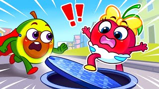 Let's Jump Safely, Baby | Manhole Cover Safety | Safety Rules | Kids Song | Kindergarten #kidssongs