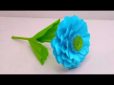 How to Make Simple Paper Flower Making For Home Decoration #paper_flowers_easy