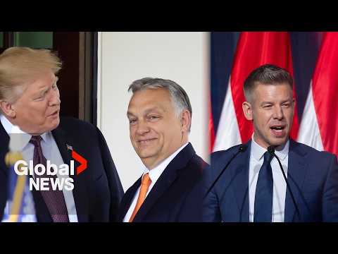 YouTube video thumbnail: Hungary Faces High-Stakes Election: Trump- and Putin-Backed Orbán vs. Conservative Péter Magyar