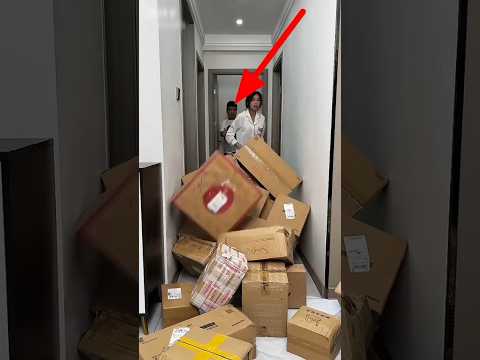 parcel Unboxing 🥰 ~ mini woodtoy-woodworking art skill/ handcrafts/#shorts #trending