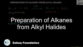 Preparation of Alkanes from Alkyl Halides