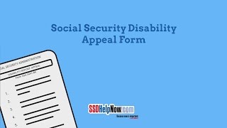 SSA-3441: Social Security Disability Appeal Form