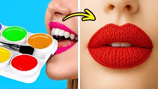 EXTREME MAKEUP HACKS💄 Easy Fashion & Beauty Tricks for Any Budget by 123 GO SCHOOL