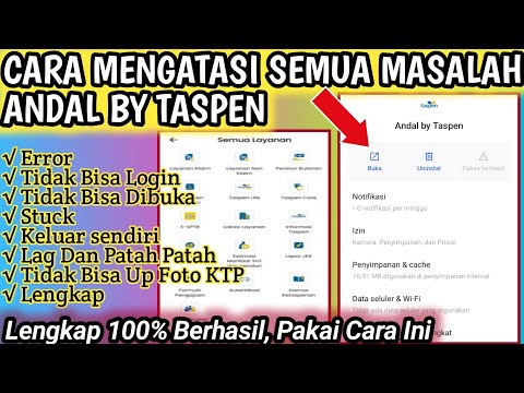 Cara Mengatasi Semua Masalah Pada Aplikasi Andal By Taspen || Cara Mengatasi Andal By Taspen