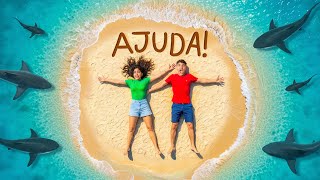 24 HORAS PRESOS em uma ILHA DESERTA! *Sobrevivemos?