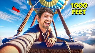 We Fly Hot Air Balloon At 1000 Feet - In Desert