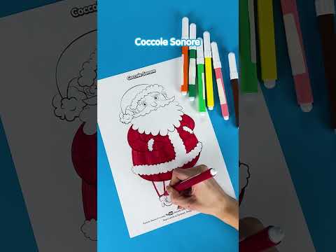 🖍 Colora Babbo Natale 🎅🏻 - Coccole Sonore #shorts