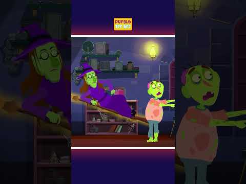 💀Canción divertida de los esqueletos - Cuatro saltando en la cama #shorts #halloween #puebloteehee