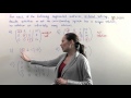 Matrix Analysis and Solution Types