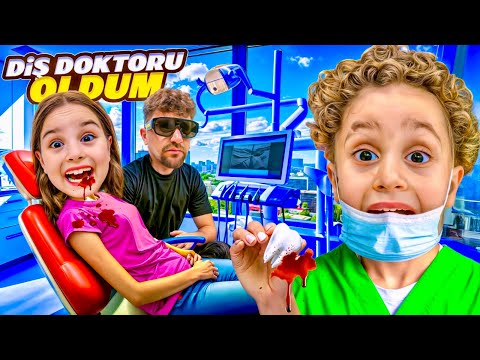 KUZEY DİŞ DOKTORU OLDU !! ELİFİN DİŞİNİ ÇEKTİ !! EYVAH DOKTORDAN KAÇIŞ !! KUZEY ELİF !!