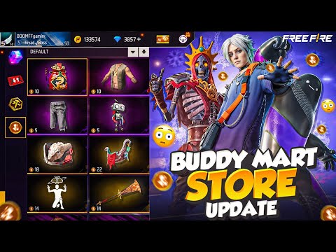 BUDDY MART STORE UPDATE FREE FIRE || FREE FIRE NEW EVENT || BUDDY MART STOR UPDATE