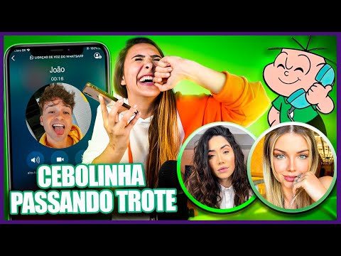 TROTE NOS YOUTUBERS COM A VOZ DO CEBOLINHA!