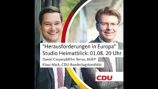 Studio HeiMAtbliAK mit unserem Europaabgeordneten Daniel Caspary