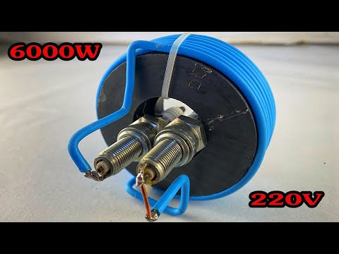 How to make 220v 6000w free energy generator at home with copper wire  #engineering #technology