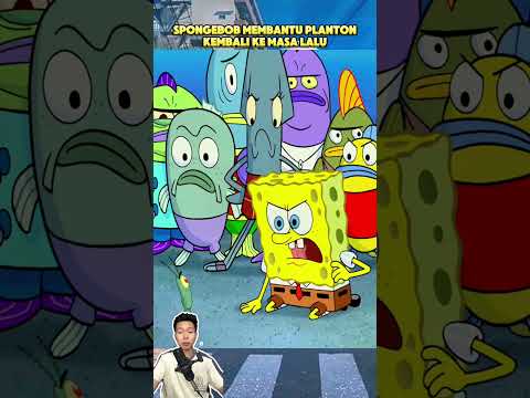 SPONGEBOB MEMBANTU PLANTON KEMBALI KE MASA LALU #shorts