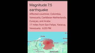 MASSIVE EARTHQUAKE HIT VENEZUELA #venezuela #earthquake