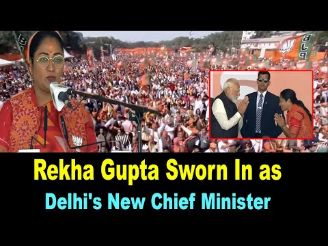 Rekha Gupta Sworn In as Delhi’s New CM | PM Modi’s Grand Presence at Oath Ceremony | BJP Govt