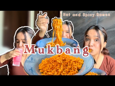 Hot & Spicy Chicken Ramen | ASMR + Mukbang Vlog